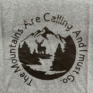 Mountains Are Calling Outdoors - Outdoors- Graphic T-shirt - Size Large - Unisex